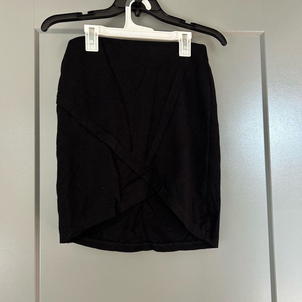 Black Tulip Hem Skirt